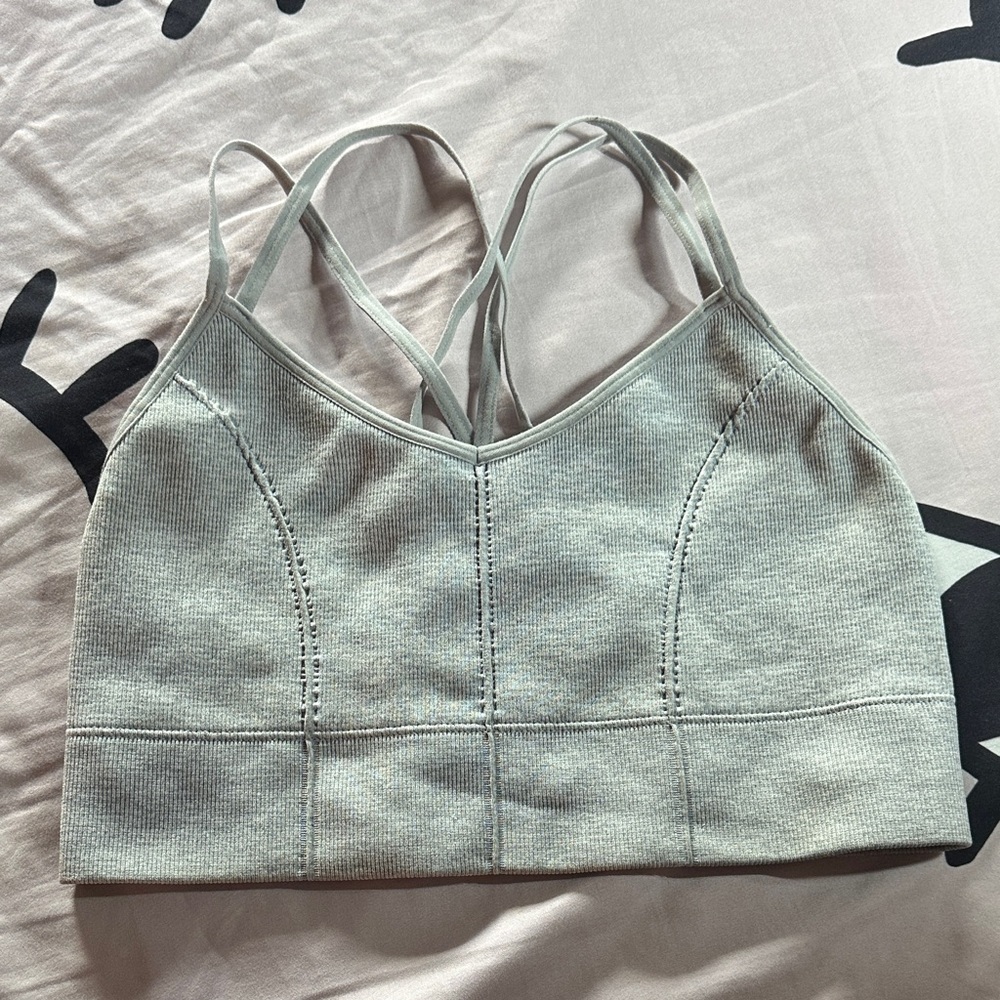 Forever 21 Light Gray Sports Bra